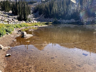 View of Maybird Lakes via Red Pine Trail